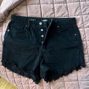 Wild Fable Black Denim Shorts